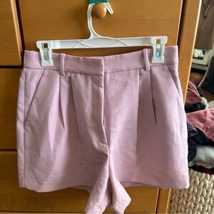 Abercrombie & Fitch Light Pink High Waist Shorts